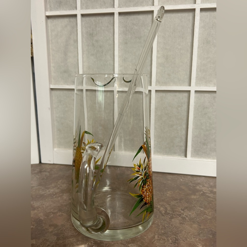 MCM Glass Pineapple Bar Set - Picture 4 of 11